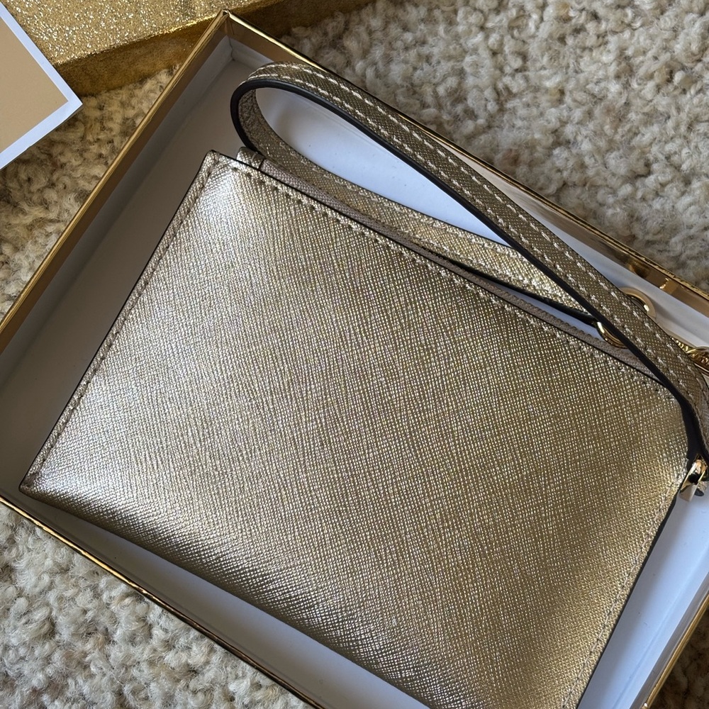Michael Kors Karla Wristlet - Gold - Picture 4 of 7